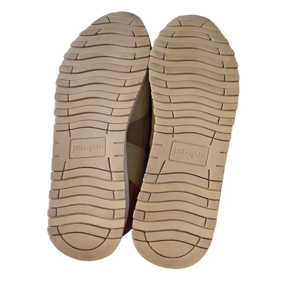 J McLaughlin Emerson Sneakers sz 9 Leather & Suede Great Traction NEW Shoes